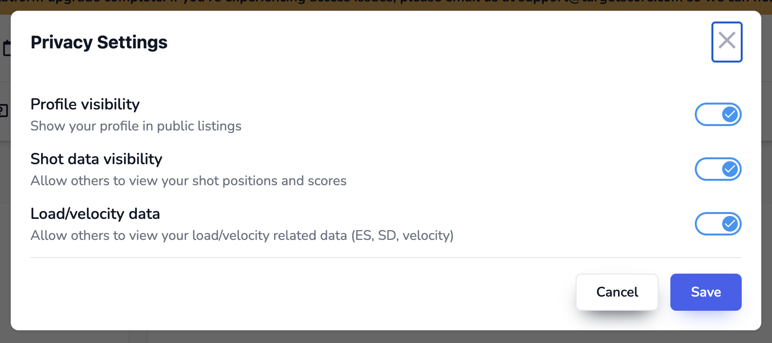 Privacy Settings
