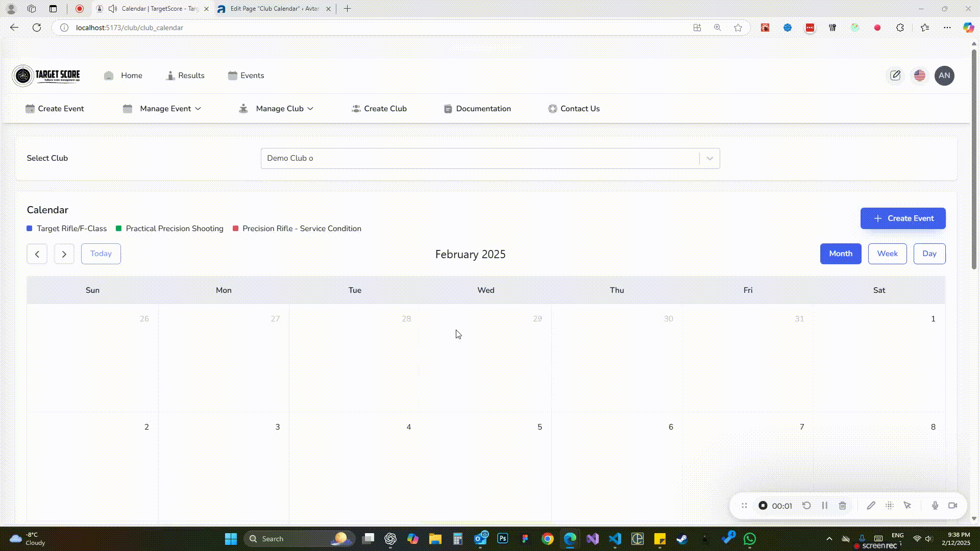 Embed Calendar