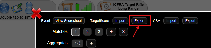 Shot Marker Export Scores